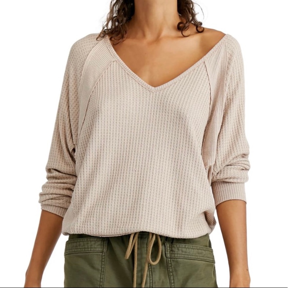 Free People Santa Clara Thermal long sleeve top